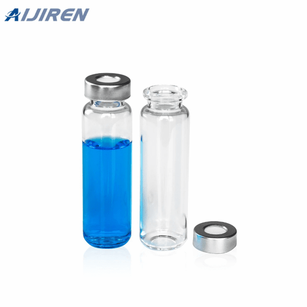 clear 20ml 5.0 borosilicate glass gc vials with flat bottom for analysis instrument Sigma